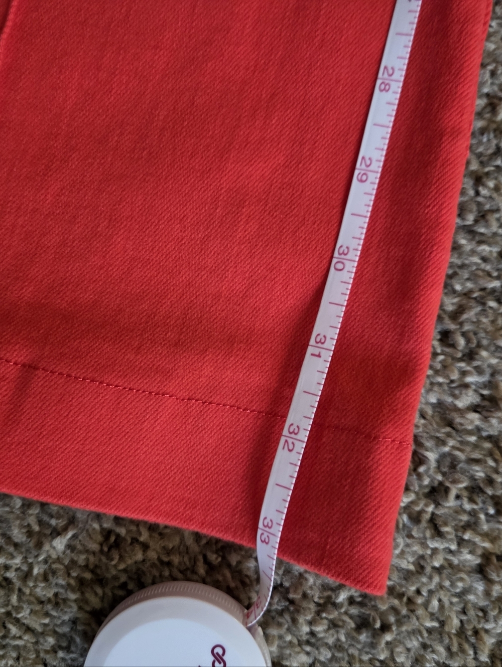 Alice + Olivia Bright Red Flared Jeans - Picture 9 of 9
